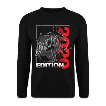 Limited Edition 2020 Limited Edition Fußball - Unisex Pullover - Schwarz - Vorne - Alina (178cm) & Michal (187cm)