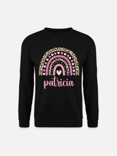 Patricia Regenbogen Name Geburtstag Patricia - Unisex Pullover - Schwarz