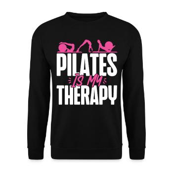 Pilates Instructor Teacher Pilates - Unisex Pullover - Schwarz - Vorne - Alina (178cm) & Michal (187cm)