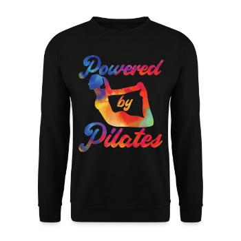 Instructeur de Pilates Enseignant - Sweat-shirt Unisexe - noir - Devant - Alina (178cm) & Michal (187cm)
