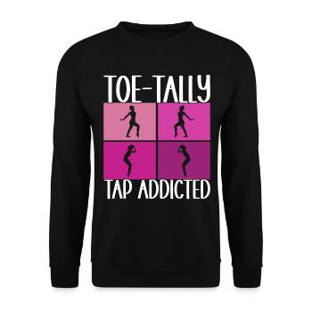 Stepptanz Stepptänzer - Unisex Pullover - Schwarz - Vorne - Alina (178cm) & Michal (187cm)