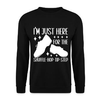 Stepptanz Stepptänzer - Unisex Pullover - Schwarz - Vorne - Alina (178cm) & Michal (187cm)