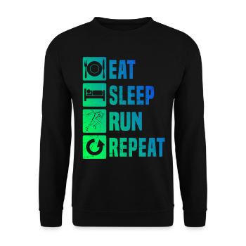 Course Cross Country Course Femmes Jogging - Sweat-shirt Unisexe - noir - Devant - Alina (178cm) & Michal (187cm)