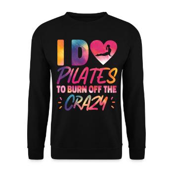 Instructeur de Pilates Enseignant - Sweat-shirt Unisexe - noir - Devant - Alina (178cm) & Michal (187cm)