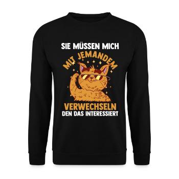 Dictons drôles, collègues de travail, humour de bureau - Sweat-shirt Unisexe - noir - Devant - Alina (178cm) & Michal (187cm)
