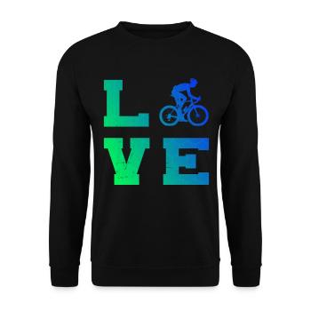 Vélo de route Vélo de route Vélo de route Cyclisme de route Hommes - Sweat-shirt Unisexe - noir - Devant - Alina (178cm) & Michal (187cm)