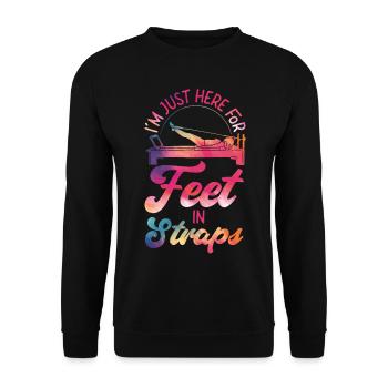 Instructeur de Pilates Professeur - Sweat-shirt Unisexe - noir - Devant - Alina (178cm) & Michal (187cm)