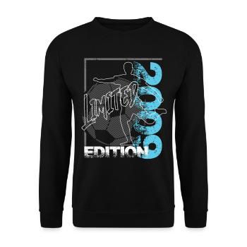 Limited Edition 2009 Limited Edition Football - Unisex Sweatshirt - black - Front - Alina (178cm) & Michal (187cm)