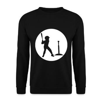 Tee-ball kids - Tee ball joueur enfant - Sweat-shirt Unisexe - noir - Devant - Alina (178cm) & Michal (187cm)
