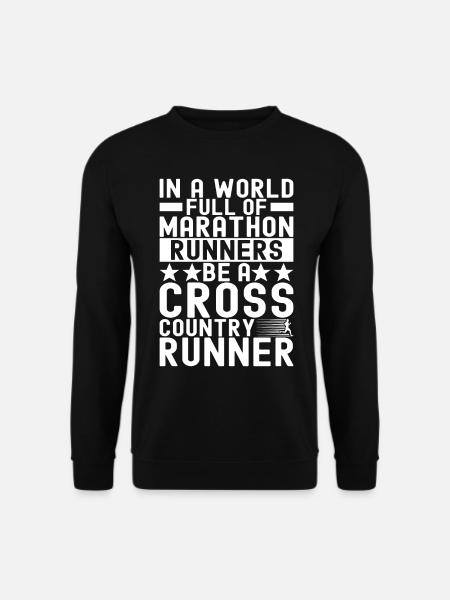 XC Running Lauf Läufer Cross Country - Unisex Pullover - Schwarz