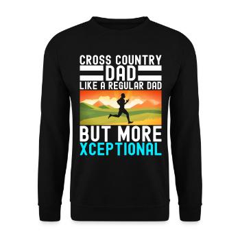 XC Running Lauf Läufer Cross Country - Unisex Pullover - Schwarz - Vorne - Alina (178cm) & Michal (187cm)