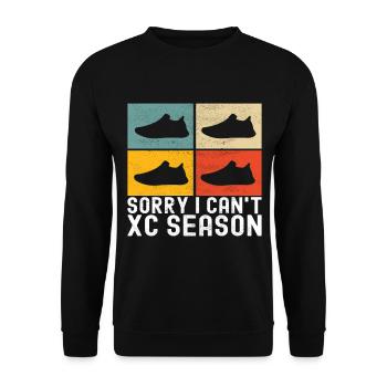 XC Running Lauf Läufer Cross Country - Unisex Pullover - Schwarz - Vorne - Alina (178cm) & Michal (187cm)