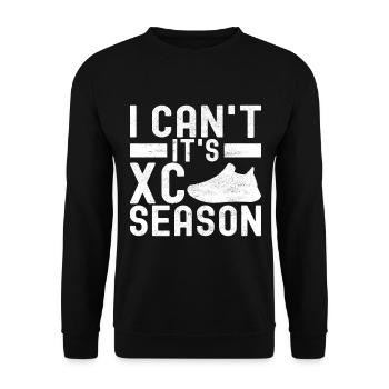 XC Running Lauf Läufer Cross Country - Unisex Pullover - Schwarz - Vorne - Alina (178cm) & Michal (187cm)