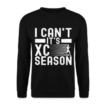 XC Running Lauf Läufer Cross Country - Unisex Pullover - Schwarz - Vorne - Alina (178cm) & Michal (187cm)