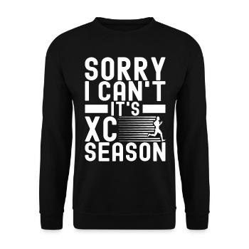 XC Running Lauf Läufer Cross Country - Unisex Pullover - Schwarz - Vorne - Alina (178cm) & Michal (187cm)