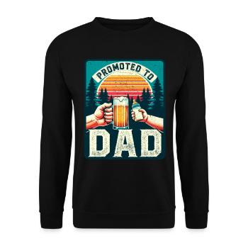Expectant Dad loading Future Dad - Unisex Sweatshirt - black - Front - Alina (178cm) & Michal (187cm)