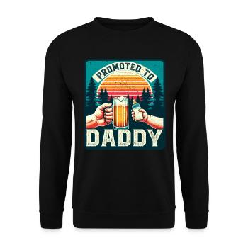 Expectant Dad loading Future Dad - Unisex Sweatshirt - black - Front - Alina (178cm) & Michal (187cm)