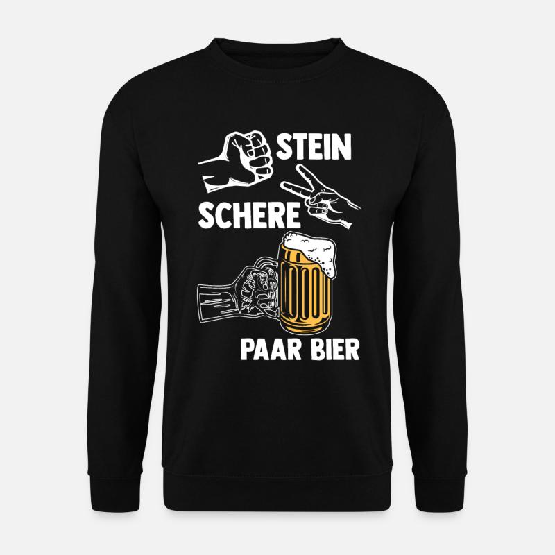Pierre Ciseaux Couple Bière - Sweat-shirt Unisexe - noir