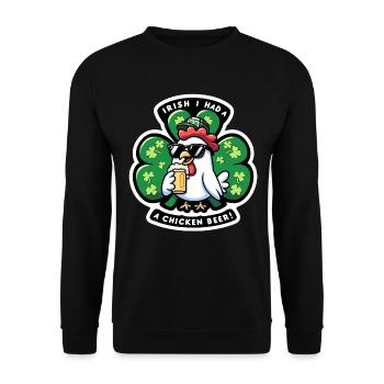 Bonne fête de Skt Patrick - Sweat-shirt Unisexe - noir - Devant - Alina (178cm) & Michal (187cm)