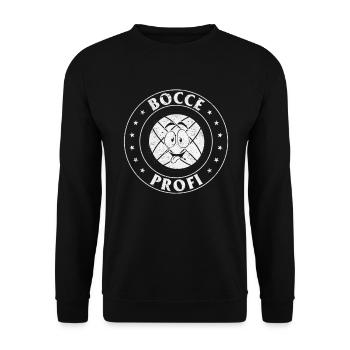 Bocce Ball Game Bocce Ball Player - Bocce Pro - Unisex Sweatshirt - black - Front - Alina (178cm) & Michal (187cm)