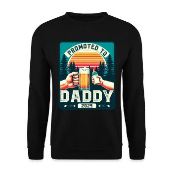 Dad-to-be loading Future Dad 2025 - Unisex Sweatshirt - black - Front - Alina (178cm) & Michal (187cm)