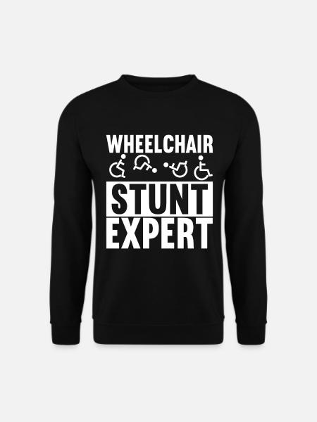 Rollstuhlfahrer Rollstuhl - Unisex Pullover - Schwarz