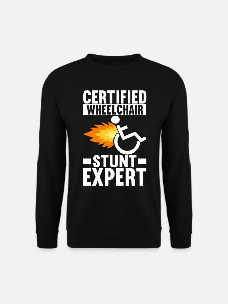Wheelchair users Wheelchair - Unisex Sweatshirt - black
