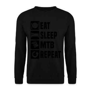 VTT VTT VTT Cyclisme VTT - Sweat-shirt Unisexe - noir - Devant - Alina (178cm) & Michal (187cm)