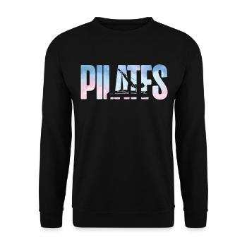 Pilates Instructor Teacher Pilates - Unisex Pullover - Schwarz - Vorne - Alina (178cm) & Michal (187cm)