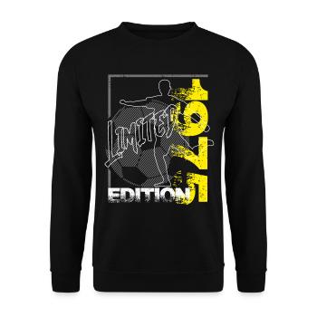 Édition limitée 1975 Édition limitée Football - Sweat-shirt Unisexe - noir - Devant - Alina (178cm) & Michal (187cm)