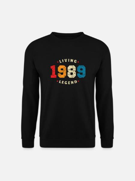 1989 Birthday Retro Living Legend - Unisex Sweatshirt - black