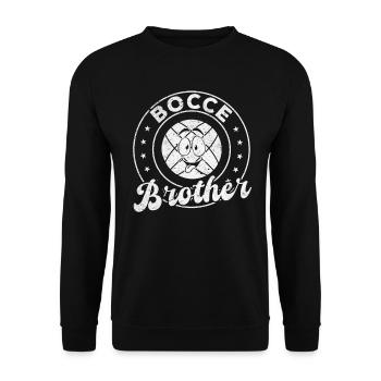 Joueur de pétanque Frère Joueur de boccia - Bocce Br - Sweat-shirt Unisexe - noir - Devant - Alina (178cm) & Michal (187cm)