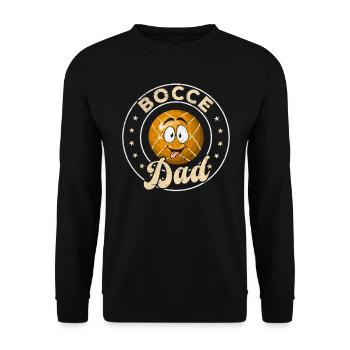 Pétanque papa pétanque joueur papa joueur de boccia - Sweat-shirt Unisexe - noir - Devant - Alina (178cm) & Michal (187cm)