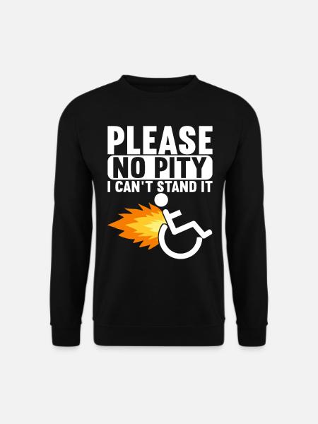 Rollstuhlfahrer Rollstuhl - Unisex Pullover - Schwarz