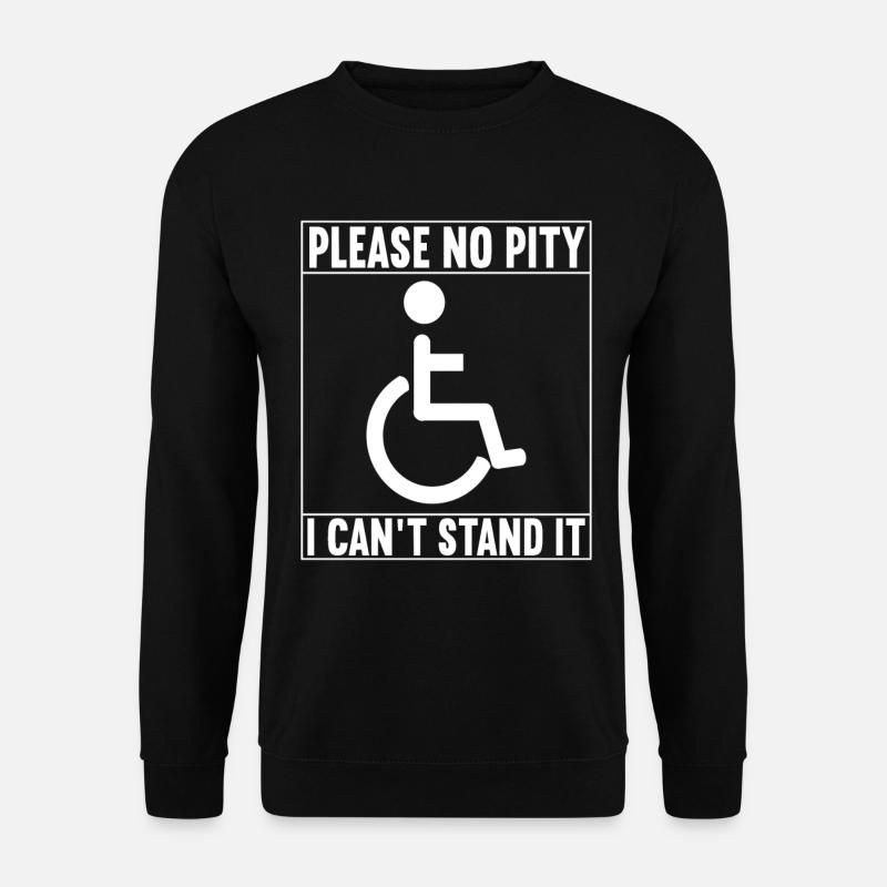 Rollstuhlfahrer Rollstuhl - Unisex Pullover - Schwarz