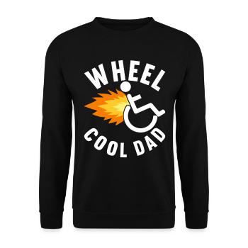 Personnes en fauteuil roulant Fauteuil roulant - Sweat-shirt Unisexe - noir - Devant - Alina (178cm) & Michal (187cm)