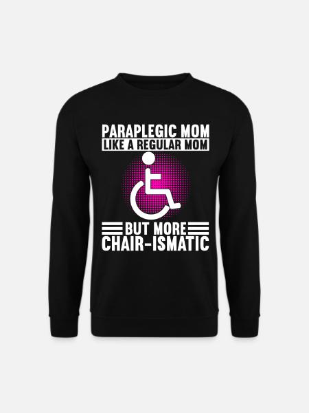 Rollstuhlfahrer Rollstuhl - Unisex Pullover - Schwarz