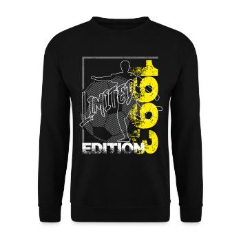 Limited Edition 1993 Limited Edition Football - Unisex Sweatshirt - black - Front - Alina (178cm) & Michal (187cm)