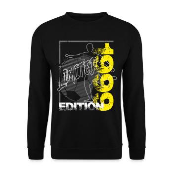 Limited Edition 1999 Limited Edition Fußball - Unisex Pullover - Schwarz - Vorne - Alina (178cm) & Michal (187cm)