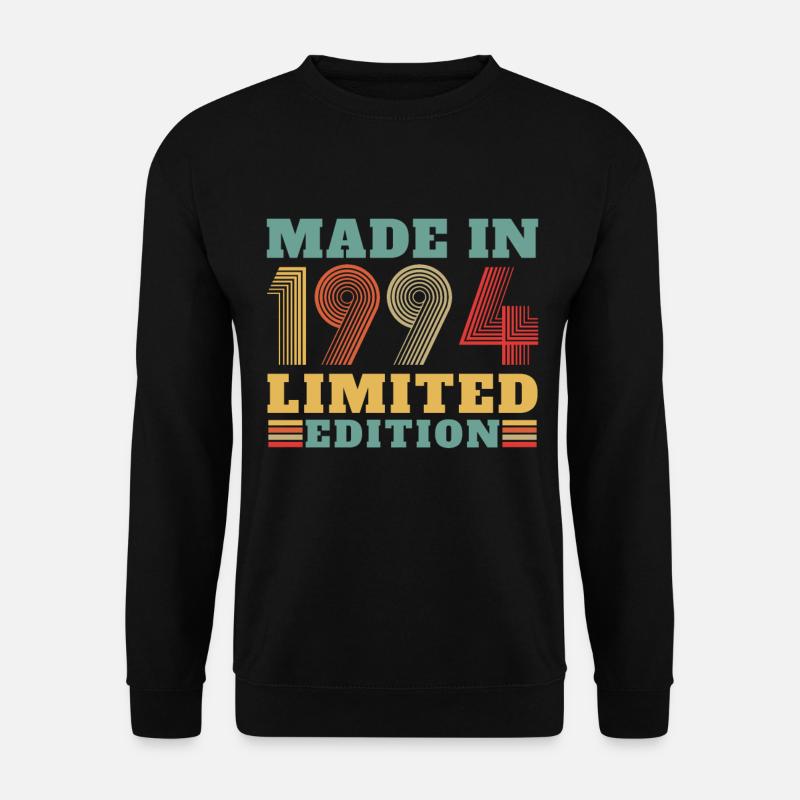 1994 Vintage Jahrgang Geburtstag Geschenk - Unisex Pullover - Schwarz