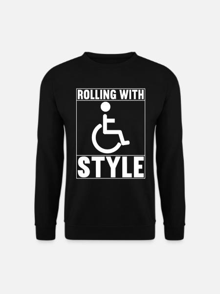 Wheelchair users Wheelchair - Unisex Sweatshirt - black