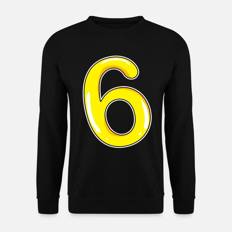 Numéro 6 Numéro jaune - Sweat-shirt Unisexe - noir