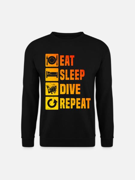 Damen Scuba Diver Free Dive Herren Tauchen - Unisex Pullover - Schwarz