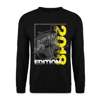 Limited Edition 2018 Limited Edition Fußball - Unisex Pullover - Schwarz - Vorne - Alina (178cm) & Michal (187cm)