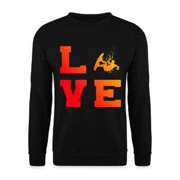 Women's Kitesurfing Kitesurfing Kitesurfing Kitesurf - Unisex Sweatshirt - black - Front - Alina (178cm) & Michal (187cm)