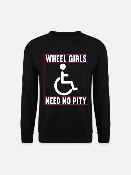 Rollstuhlfahrer Rollstuhl - Unisex Pullover - Schwarz