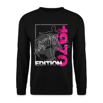 Limited Edition 1970 Limited Edition Fußball - Unisex Pullover - Schwarz - Vorne - Alina (178cm) & Michal (187cm)