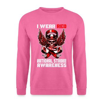 National stroke Awareness for my brother - Unisex Pullover - Pink - Vorne