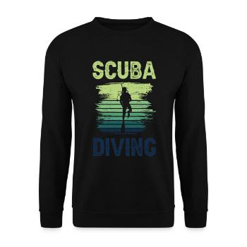 Scuba Diving for a Scuba Diver - Unisex Sweatshirt - black - Front - Alina (178cm) & Michal (187cm)