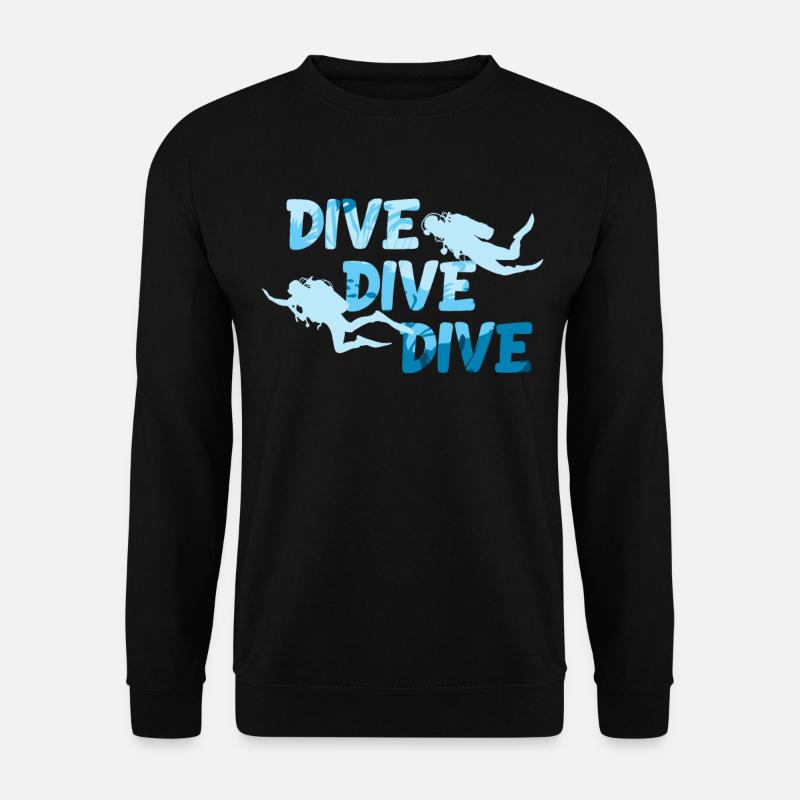 Plongée pour un plongeur sous-marin - Sweat-shirt Unisexe - noir